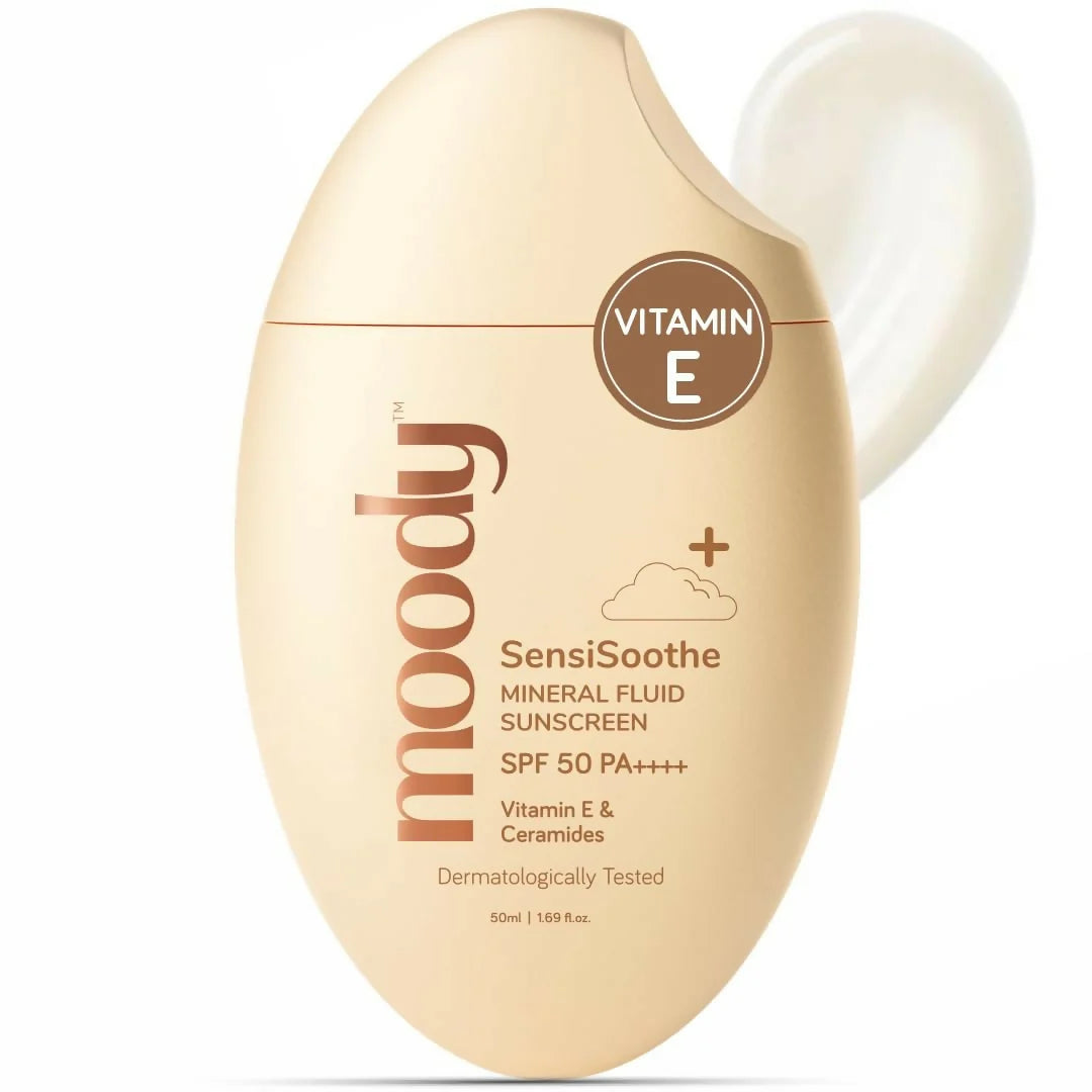 Moody SensiSoothe Mineral Brightening Sunscreen Serum with Ceramides & Rice - 50 ml