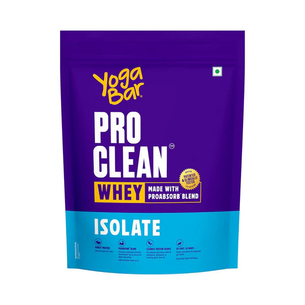 Yoga Bar Pro Clean Whey Protein Isolate Powder - 750 gm