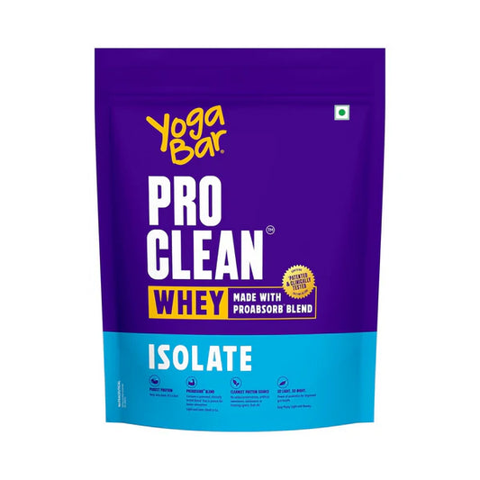 Yoga Bar Pro Clean Whey Protein Isolate Powder - 750 gm
