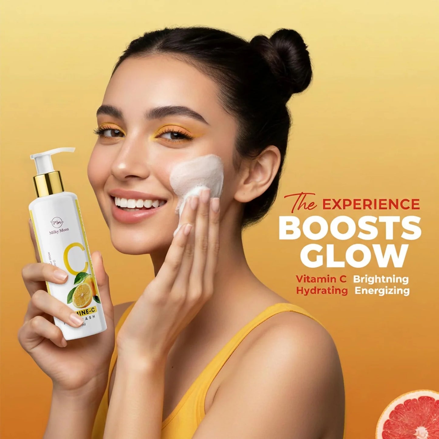 Milky Moon Vitamin C Face Wash for Brightening Face Cleanser - 100 ml