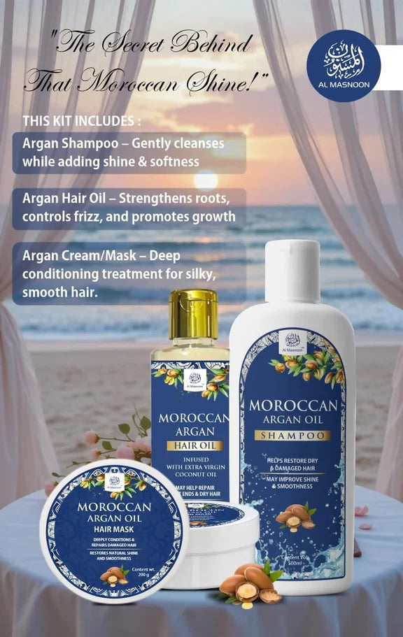 Al Masnoon Moroccan Hair Care Kit - combo