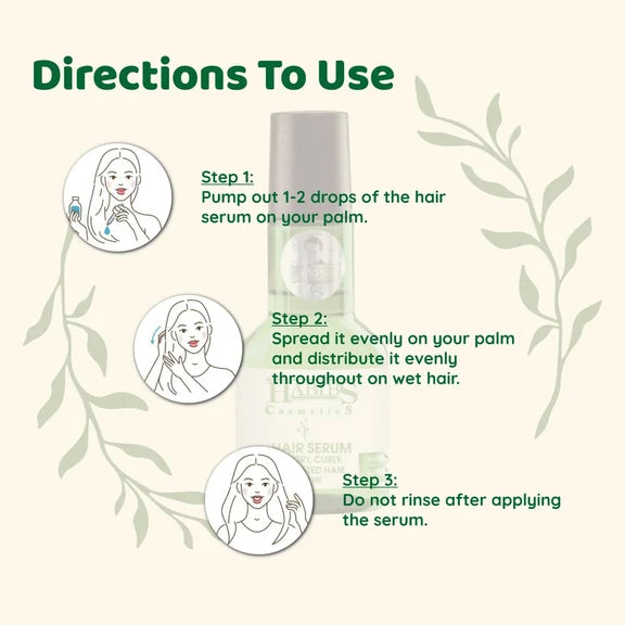 Habibs Professionnel Hair Serum For Smooth Anti-Frizz Hair - 50 ml