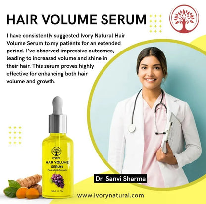 Ivory Natural Hair Volume Serum For Hair Thinning And Healthier Growth - 50 ml