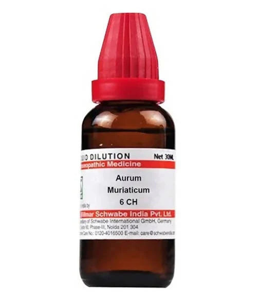 Dr. Willmar Schwabe India Aurum Muriaticum Dilution -6 CH -