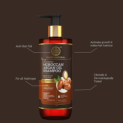 Khadi Natural Moroccan Argan Oil Shampoo - 310 ml