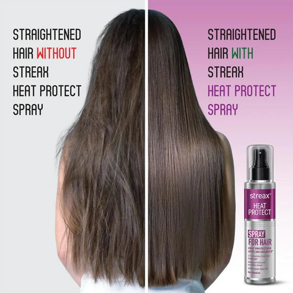 Streax Heat Protect Spray For Hair Styling For Men & Women Hair Spray - 100 ml