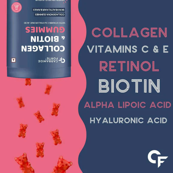 Carbamide Forte Collagen & Biotin Gummies - 60 gummies