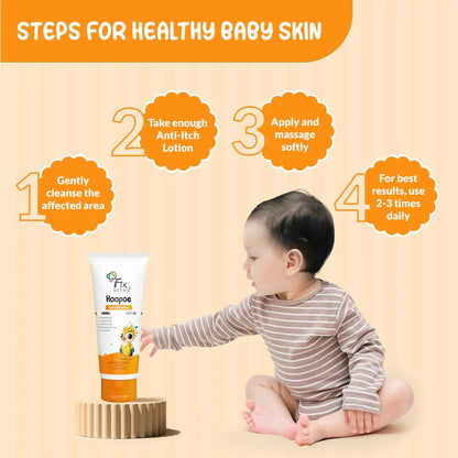 Fixderma Hoopoe Baby Anti-Itch Lotion - Soothing Relief for Itchy & Irritated Skin - 100 ml