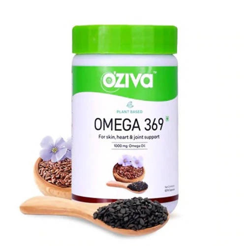 OZiva Plant Based Omega 369 Capsules -60 Caps