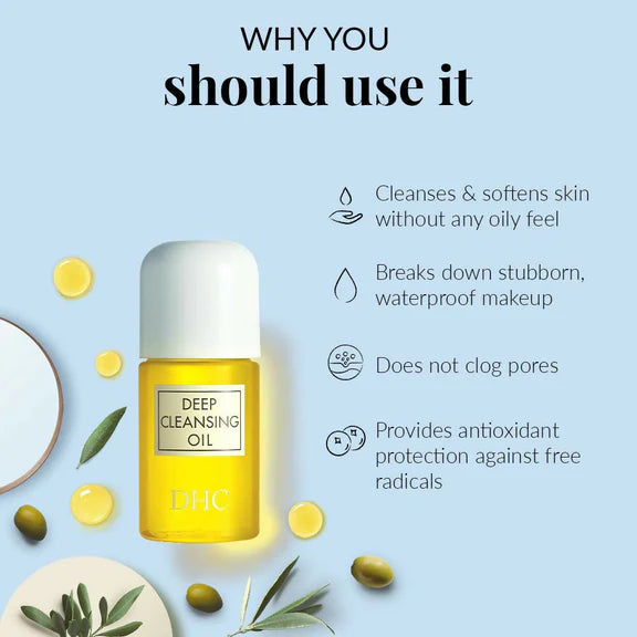 DHC Beauty Deep Cleansing Oil, Makeup Remover For All Skin Types - 30 ml