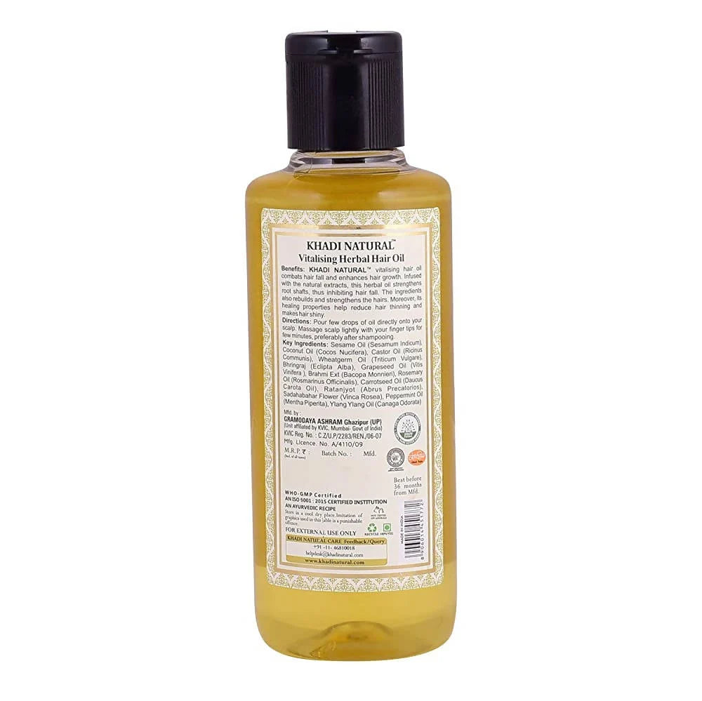 Khadi Natural Vitalising Hair Oil - 210 ml