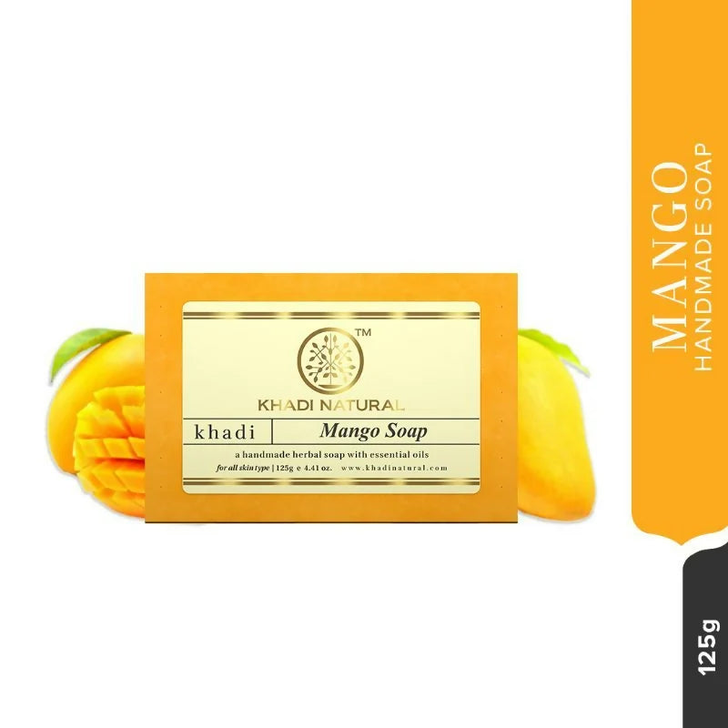 Khadi Natural Mango Handmade Soap - 125 gm