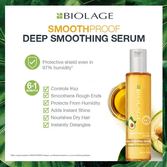 Matrix Biolage Scalppure Anti-Dandruff Shampoo And Smoothproof Serum Combo - combo