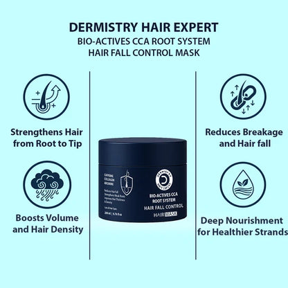 Dermistry Follicusan Hairgenyl & Caffeine Anti Hair Fall Control Serum Mask & Shampoo - combo