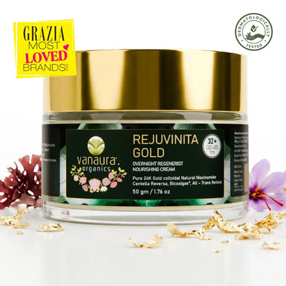 Rejuvinita Gold 32+ (for 32-45yrs) - Overnight Regenerist Nourishing Cream- 50g