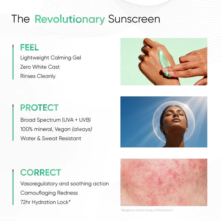The Green Sunscreen - 100% Mineral Sunscreen SPF 50+ PA++++ (50ml)