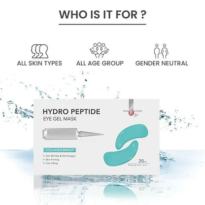 Professional O3+ Hydro Peptide Hydrogel Eye Patch Mask With Collagen & Hyaluronic Acid For Dark Circles - 1 pair