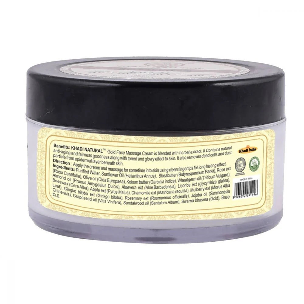 Khadi Natural Gold Herbal Face Massage Cream - 50 gm
