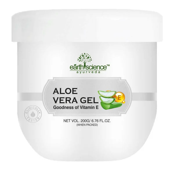 Earth Science Ayurveda Pure Aloe Vera Gel with Vitamin E - 200 gm