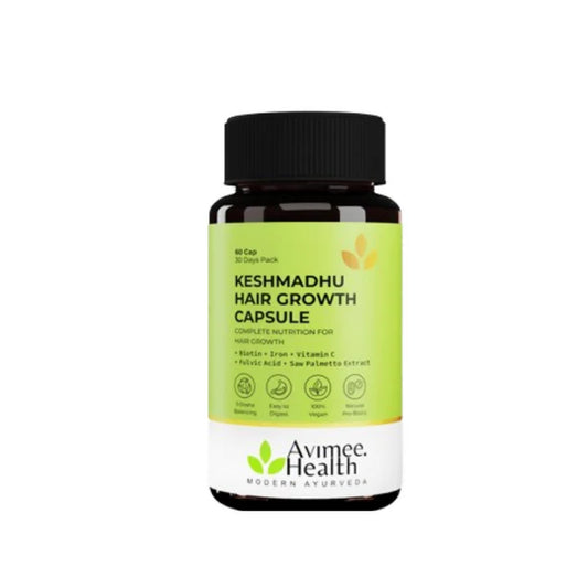 Avimee Herbal Keshmadhu Hair Growth Capsule with Biotin - 60 caps