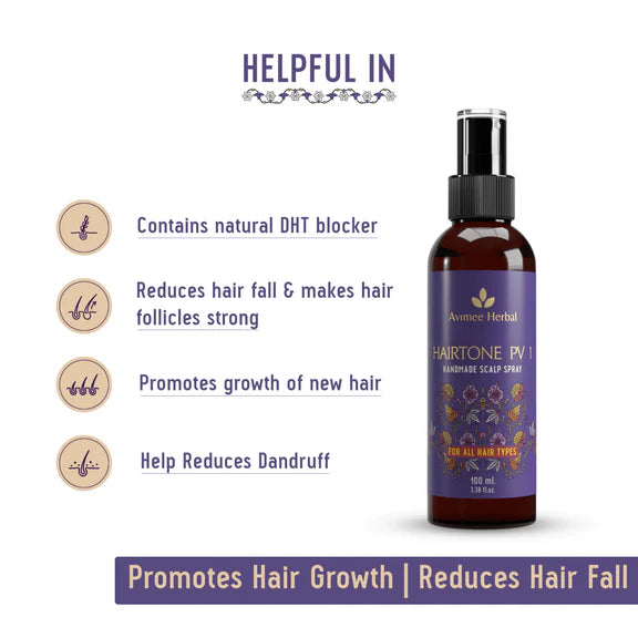 Avimee Herbal Anti-Hair Fall Kit - Oil, Scalp Spray, and Serum, Controls Hair Fall and Nourishes Hair Root - kit