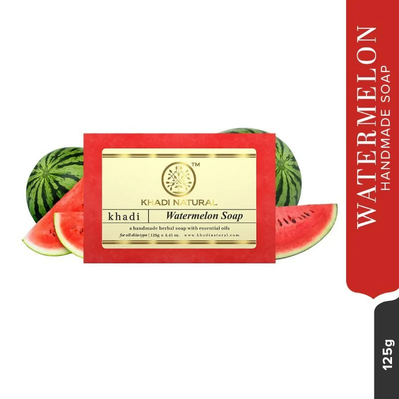 Khadi Natural Watermelon Handmade Soap - 125 gm