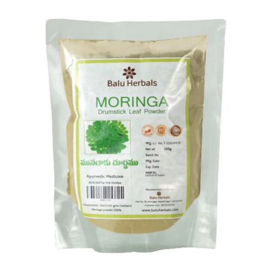 Balu Herbals Moringa (Munagaku) Powder - 100 gm