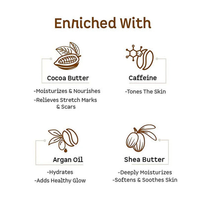 mCaffeine Naked & Rich Choco Body Butter - 250 gm