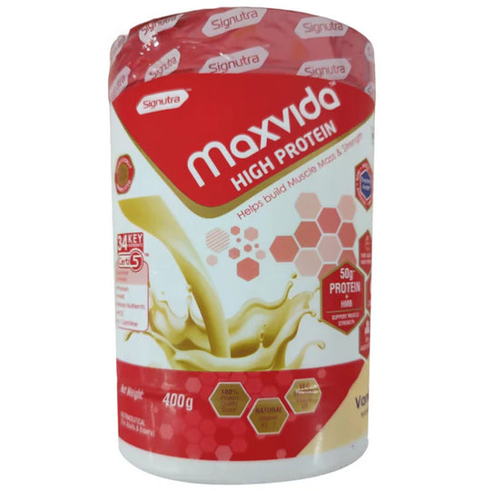 Maxvida High Protein Powder Vanilla Flavor - 400 gm