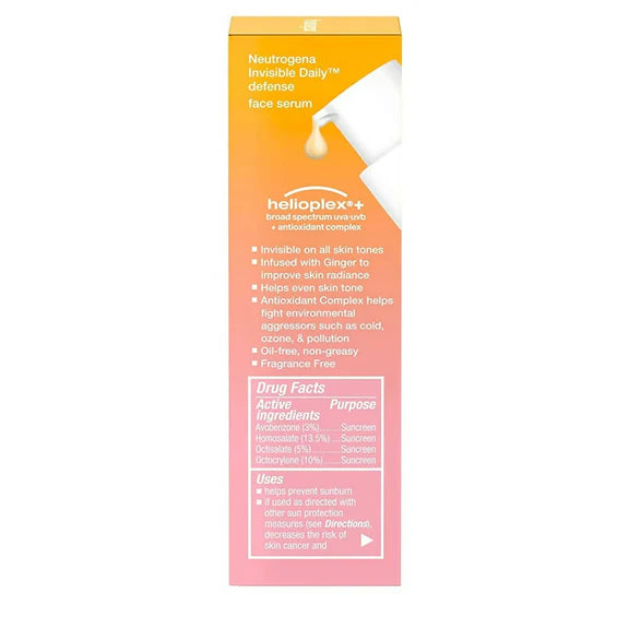 Neutrogena Invisible Daily Defense Face Serum - 50 ml