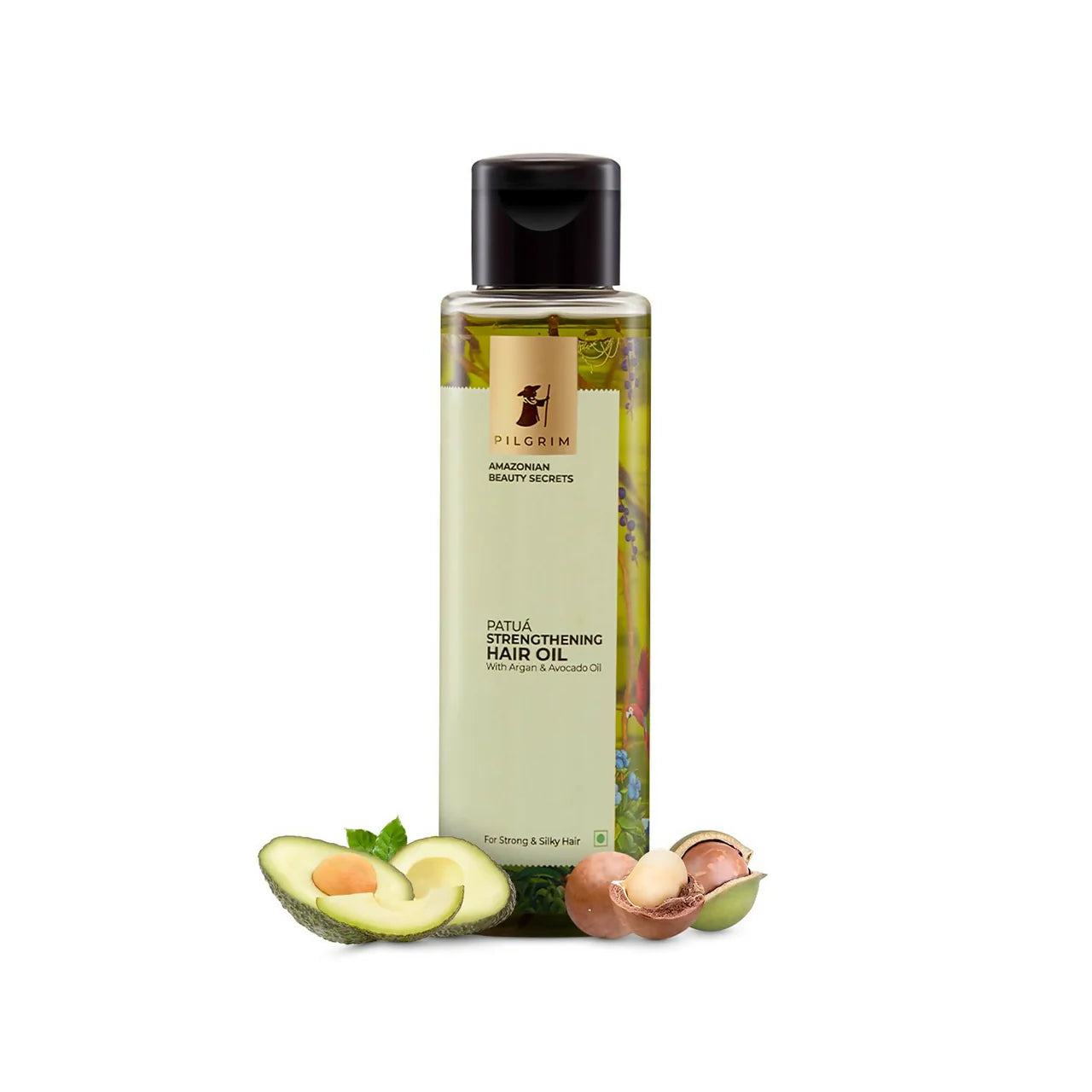 Pilgrim Amazonian Patua Strengthening Hair Oil With Argan & Avocado Oil For Strong & Silky Hair