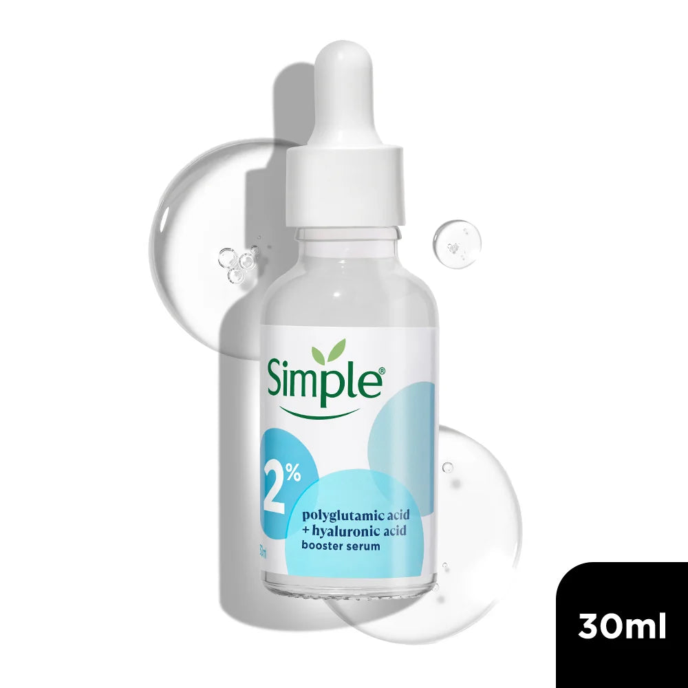 Simple 2% Hyaluronic Acid + Polyglutamic Acid Booster Serum