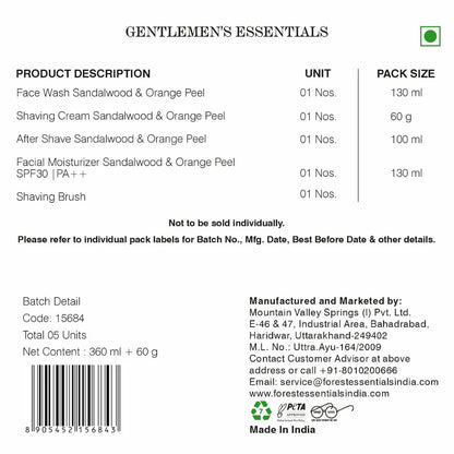 Forest Essentials Gentlemen's Gift Box - Gift Box