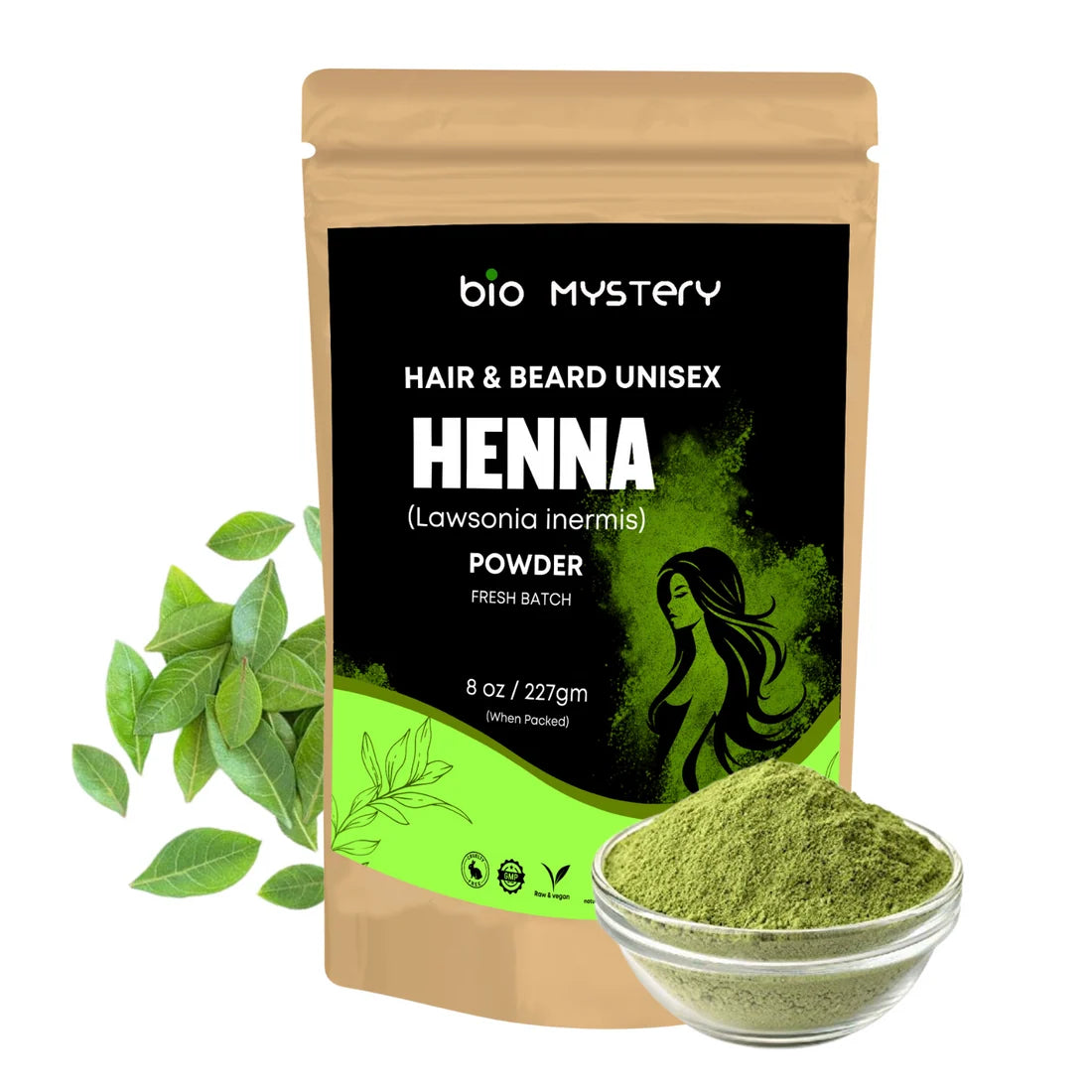 Henna Powder | 100% Pure Lawsonia Inermis for Natural Hair Color & Conditioning | 100Gm
