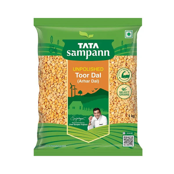 Tata Sampann Unpolished Toor Dal - 1 kg