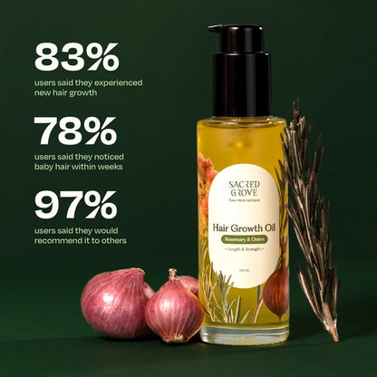 Sacred Grove Rosemary Leaves & Onion Hair Growth Oil - 100 ml