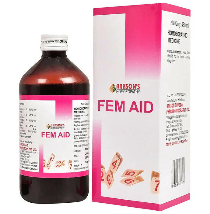 Bakson's Homeopathy Fem Aid Syrup