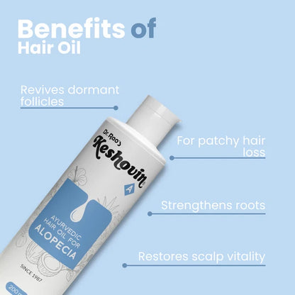 Dr. Rao's Keshovin -A Ayurvedic Hair Oil for Alopecia - 200 ml