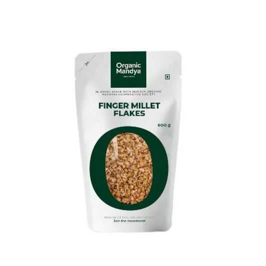 Organic Mandya Ragi / Finger Millet Flakes - 500 gm