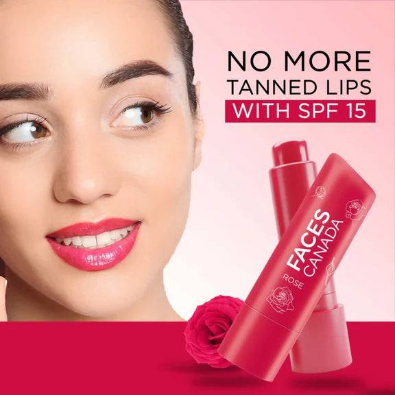 Faces Canada Vitamin C Lip Balm - Rose Petal - 4.5 gm