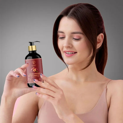 Ivory Natural Wood Pressed Bitter Apricot Oil Organic & Extra Virgin For Deep Moisturization, Gentle Hydration, And Youthful Glow - 200 ml