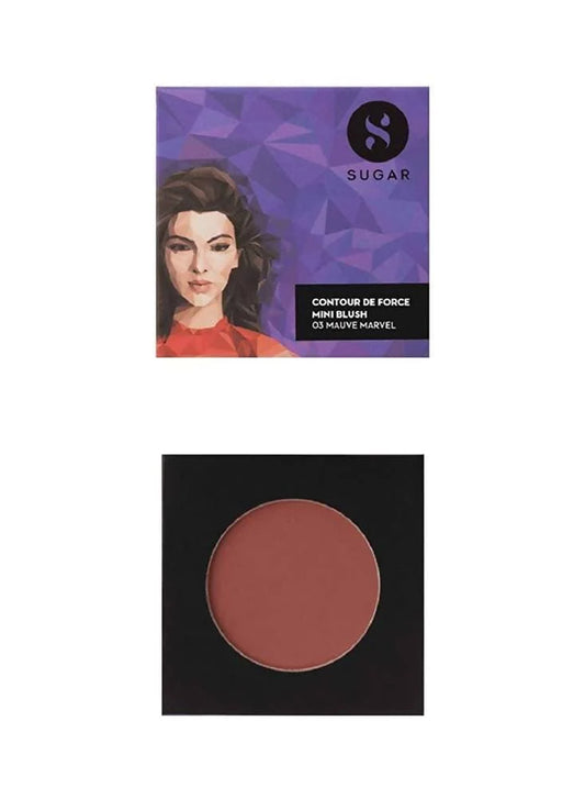 Sugar Cosmetics Contour De Force Mini Blush - 03 Mauve Marvel - 4 g
