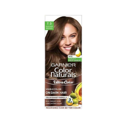 Garnier Color Naturals Ultra Hair Color - 7.3 Golden Brown - 55ml + 50gm