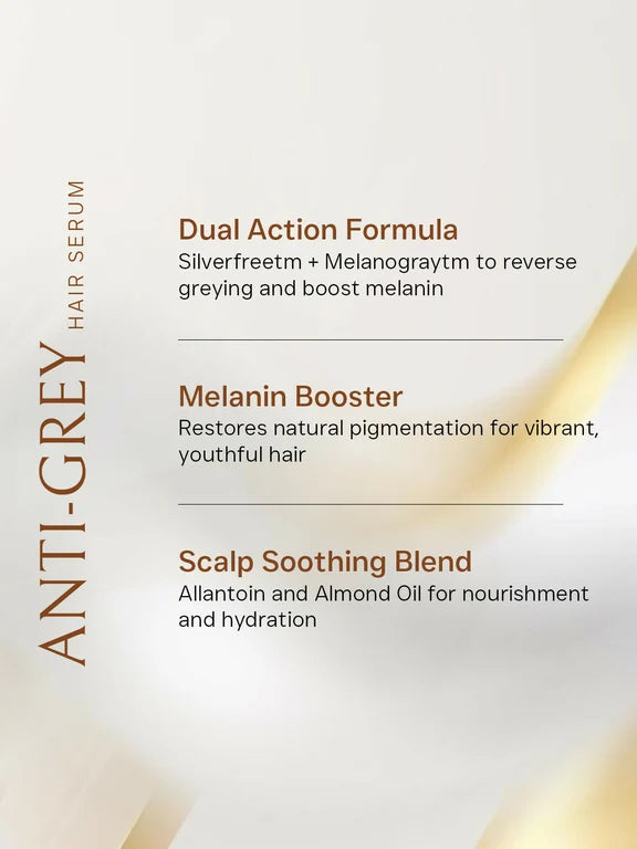 Flawora Set of Anti-Grey Hair Serum and D-Tan Lotion - combo