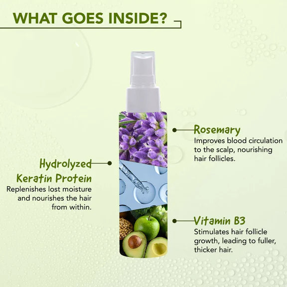 Bella Vita Rosemary Water Spray For Hair Growth - 100 ml