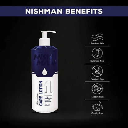 Nishman After Shave Care Lotion Iceberg - Lotion Based - 400 ml