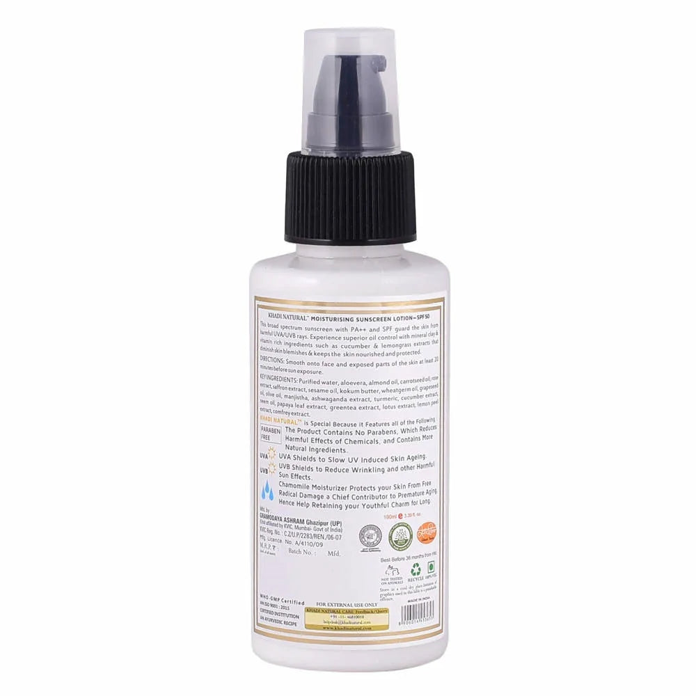 Khadi Natural Moisturising Sunscreen Lotion SPF 15 - 100 ml