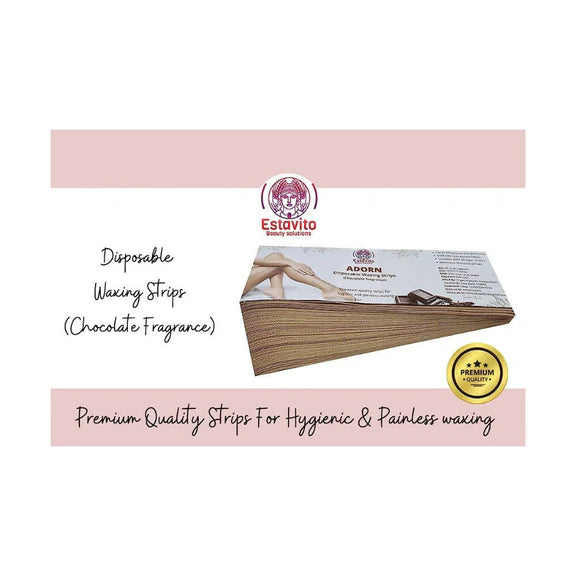 Estavito Adorn Wax Strips Hair Remover-Chocolate Fragranced - 85 pcs
