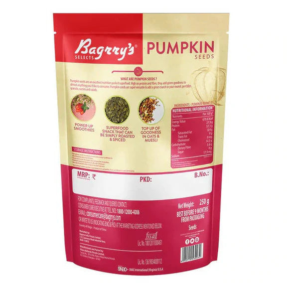 Bagrry's Pumpkin Seeds - 250 gm