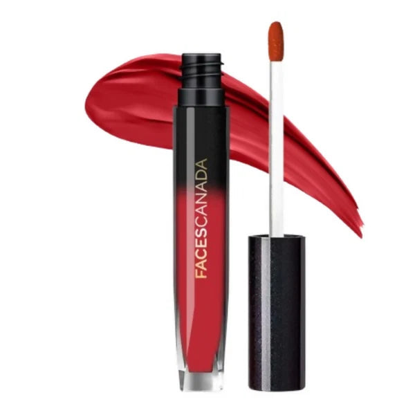 Faces Canada Comfy Silk Liquid Lipstick - Zealous Red 10 - 3 ml